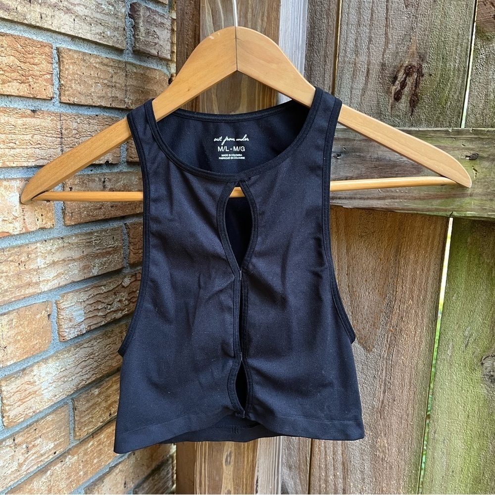 Urban Outfitters Black Cutout Tank Top